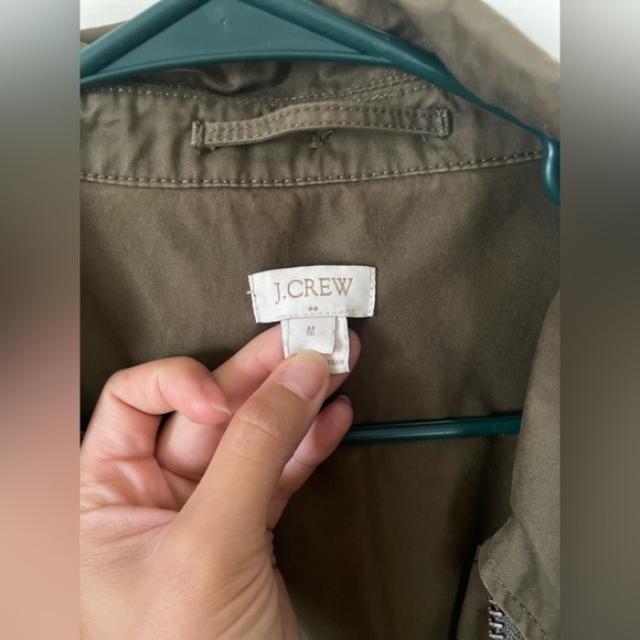 J. Crew army green utility jacket - Picture 2 of 11